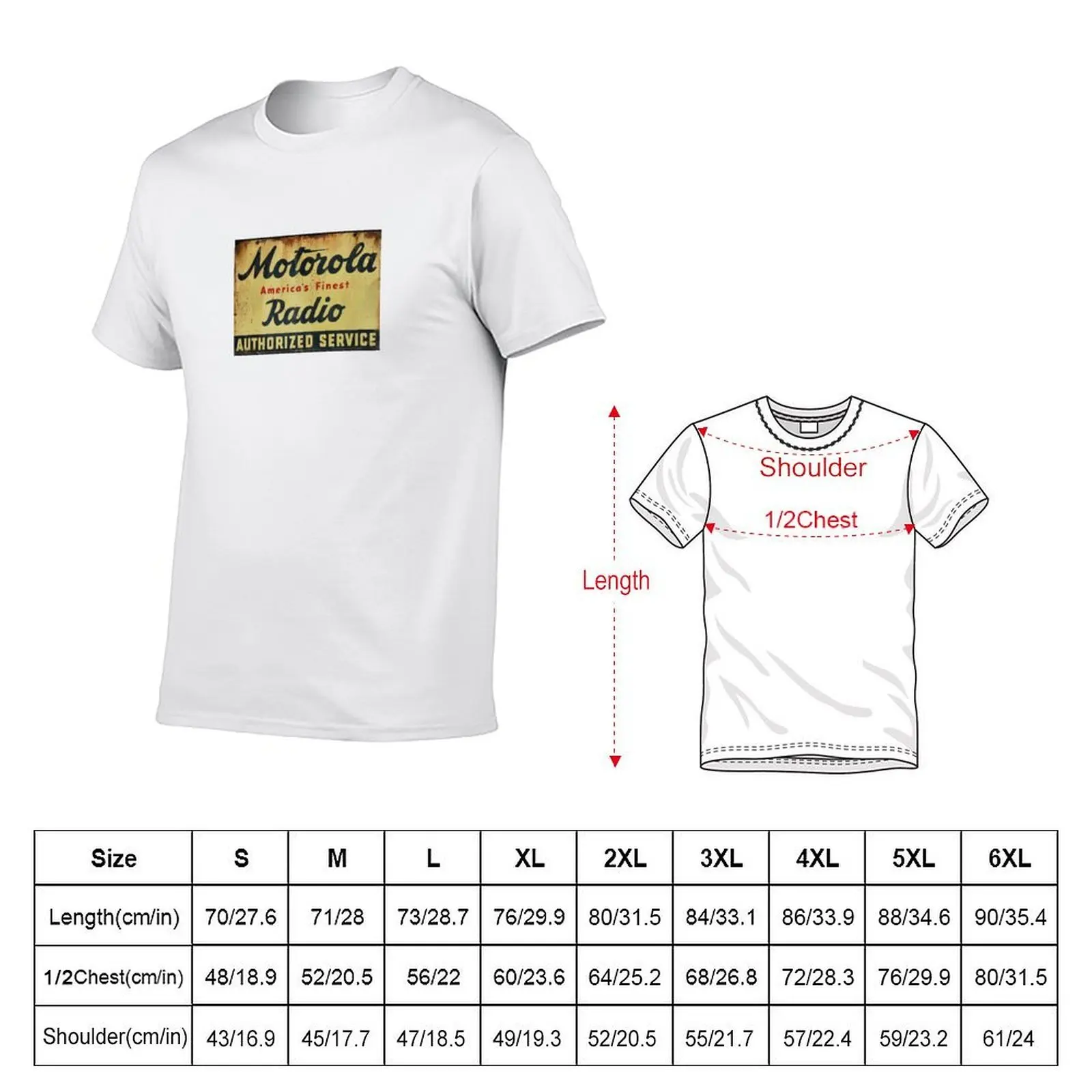 Motorola - Classic Radio ad T-Shirt clothes anime tshirt tshirts for men