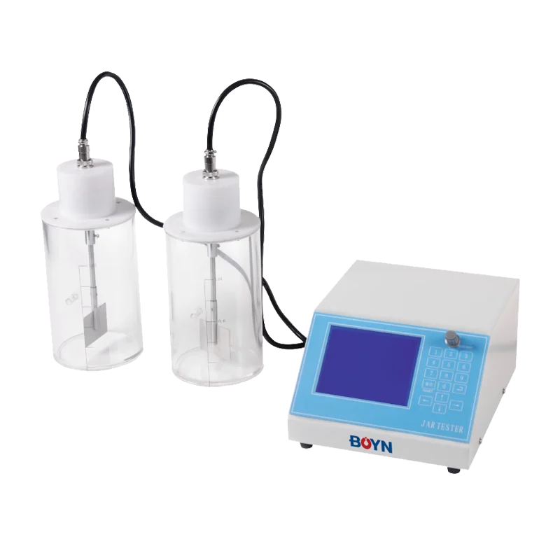 جهاز اختبار جرة شاشة LCD رقمية ذكية متعددة المعلمات للمختبر ZR4-4 لمعالجة المياه مع جرعات الوكيل التلقائي