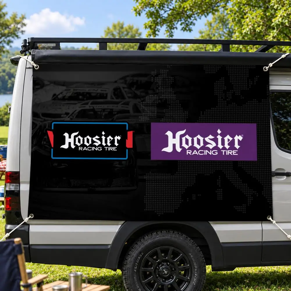 H-Hoosier Racing Flags Custom Wall Hanging Background Art Banner For Bedroom Home Living Room Outdoor Decor