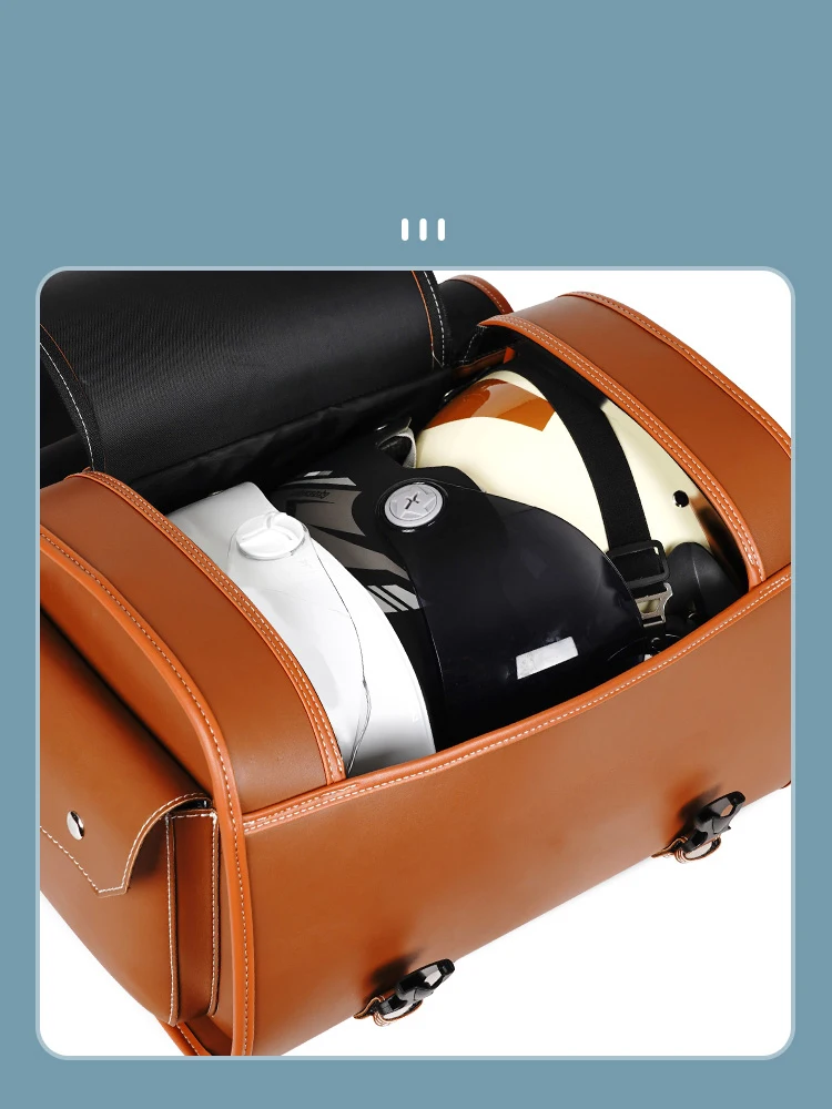Motorcycle Universal Large Capacity Waterproof Bags Side Tool Bag Rear Travel Luggage Seat Bag For Harley Honda Yamaha Kawasaki