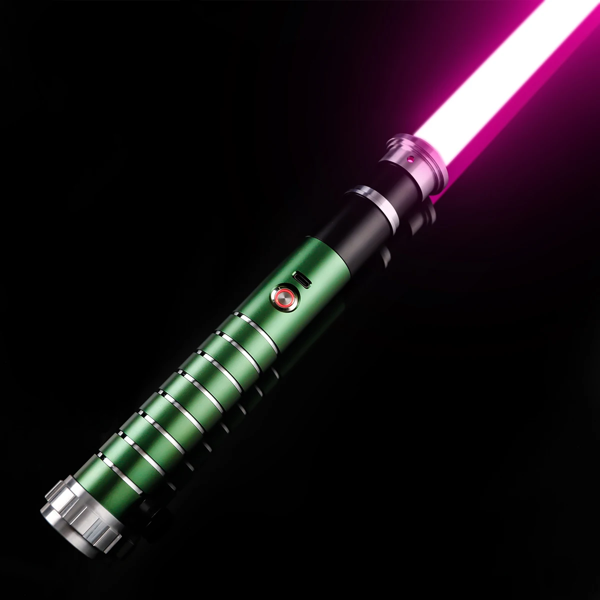 LGT Lightsaber Xeno Pixel Smooth Swing sabre con infinito colore che cambia 9 caratteri sonori sensore di gravità Blaster con blocco a scatto