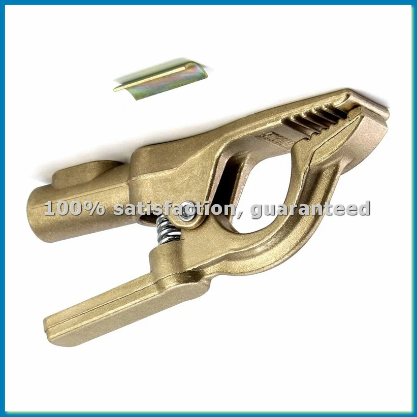 

Зажим заземляющий медный 500А для сварки, зажим для электросварочного аппарата, дуговой зажим А-образной формы с железной пластиной - A56M