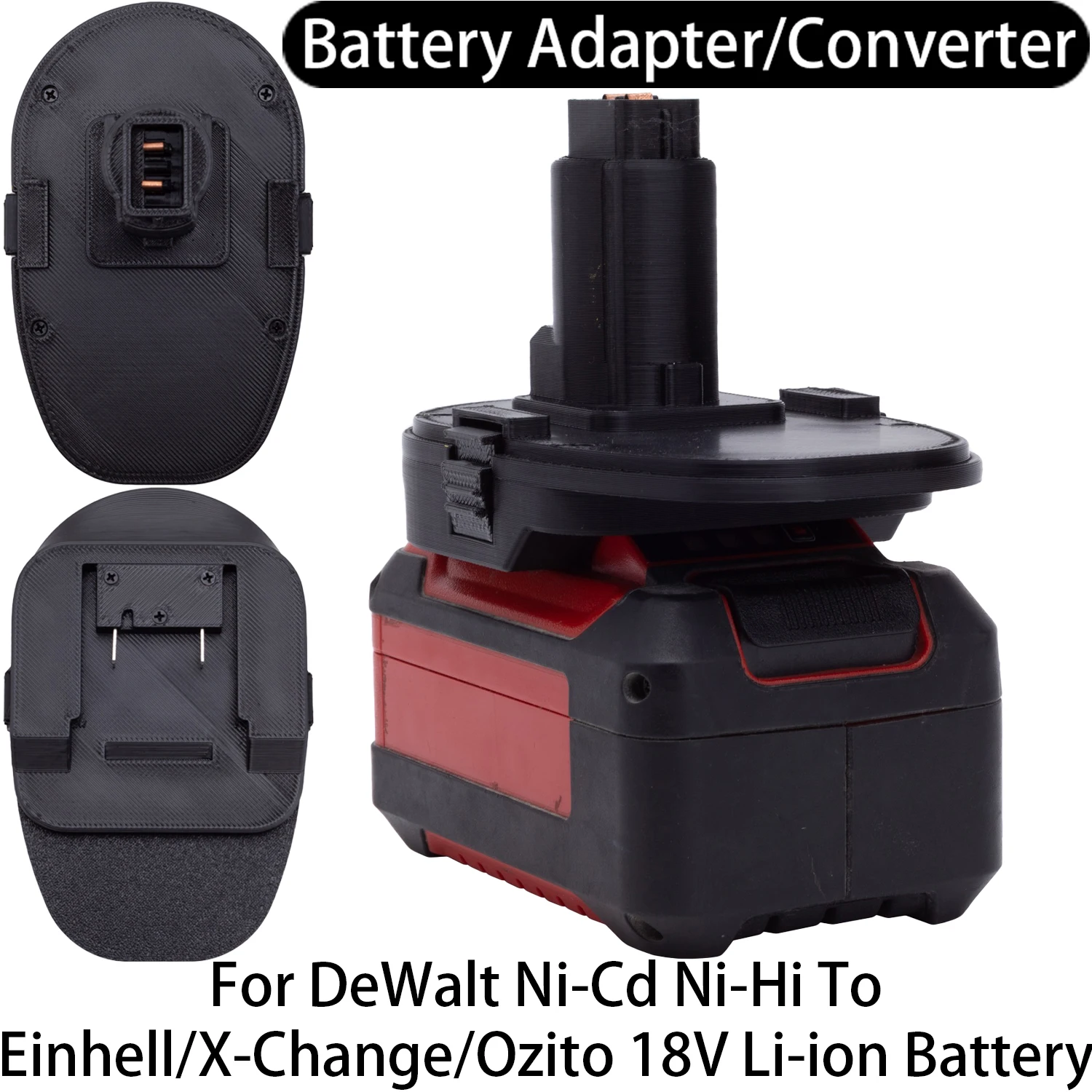 

Adapter Converter For DeWalt Ni-Cd Ni-Hi Tool To Einhell OZITO 18V Li-ion Battery Adapter Converter Power Tool Accessory