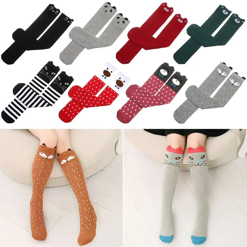 Girl Socks 3-12 Years Old Cotton New Summer Version Long Tube Princess Children's Knee Socks Kids Dance Socks