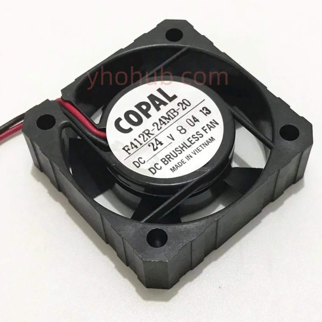 COPAL F412R-24MB-20 DC 24V 40x40x12mm 2-Wire Server Square Fan