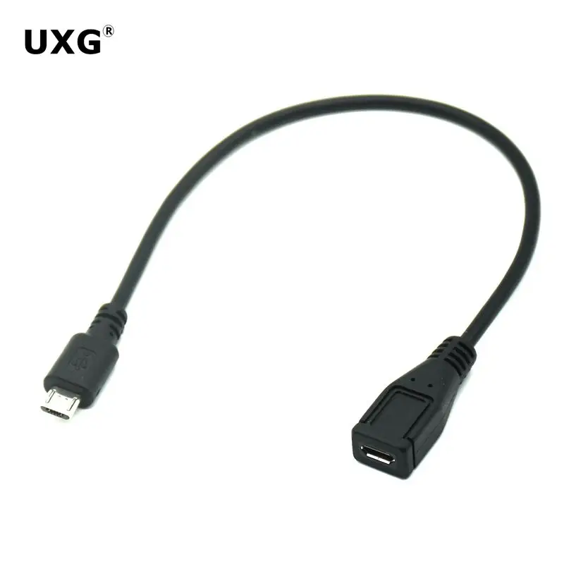 10cm 30cm 1m 3m 5m M/F Do Micro USB 2.0 Typ B Przedłużacz męski na żeński Przedłużacz przewodu otg Przedłużacz kabla OTG do ładowania
