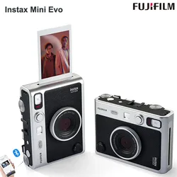 Brand New FUJIFILM Instax Mini EVO Instant Film Retro Camera Black Bare Metal