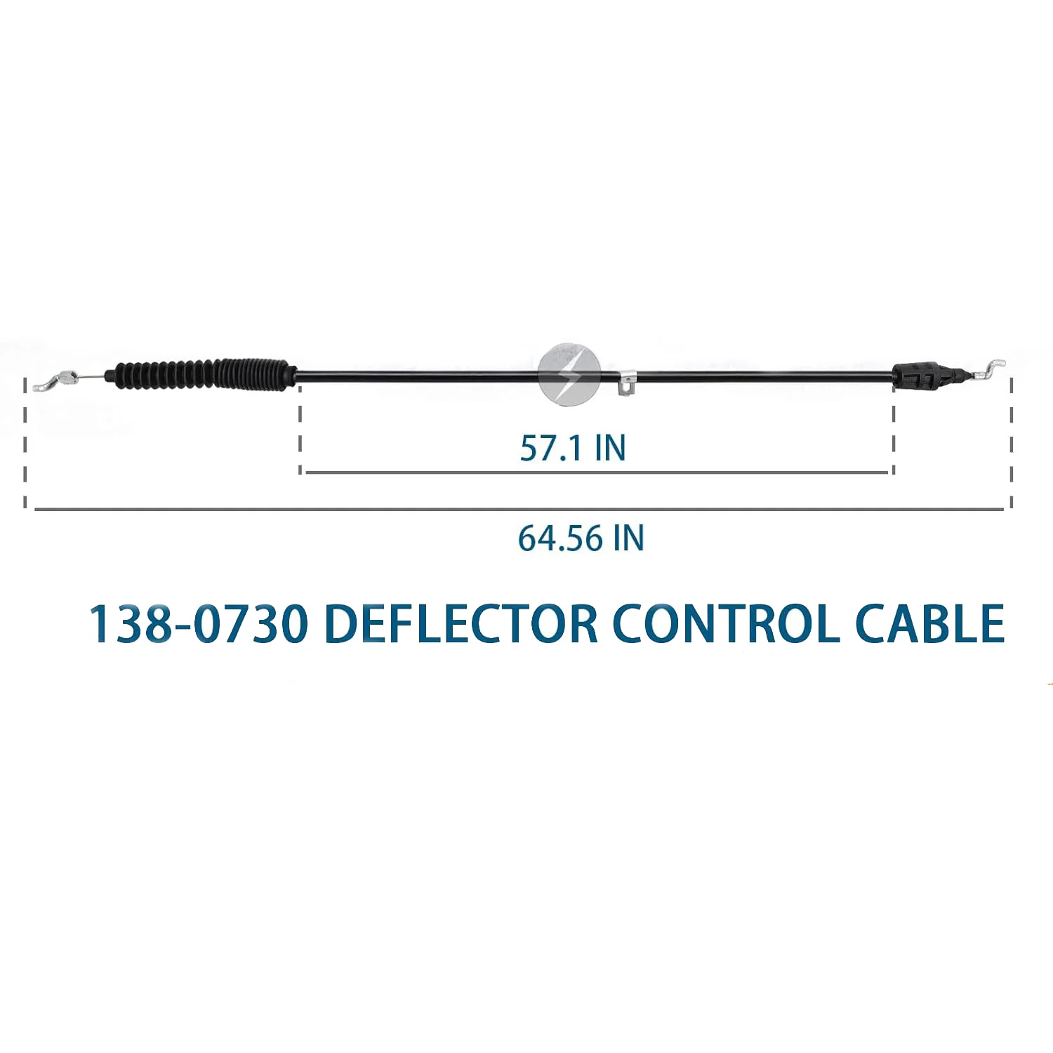 138-0730 Deflector Control Cable Fits Toro Power Max Heavy-Duty 38830 38840 38841 38842 38843 Snow Thrower