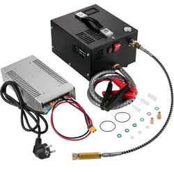 pcp High Pressure pcp 12V 4500Psi 300 bar 30mpa Air Automobile Compressor Mini Pump With 110v/220V Transformer Inflator Car