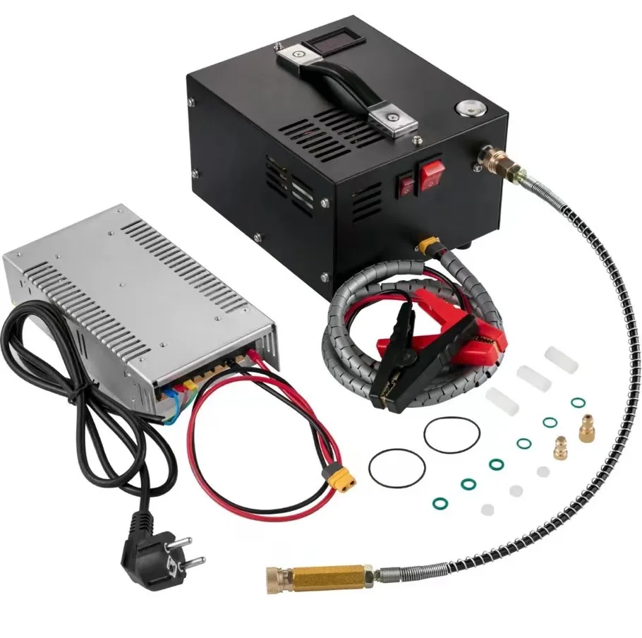 Areje a Bomba do Compressor do Automóvel a Mini com Transformador o Pcp 12v 4500psi 300 Barra 30mpa 110v 220v Inflator do Carro de Alta Pressã