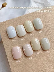 15ML White Boiled Water Nude Color White Nail Polish Gel 2024 New Yogurt White Milk Special For Nail Salons