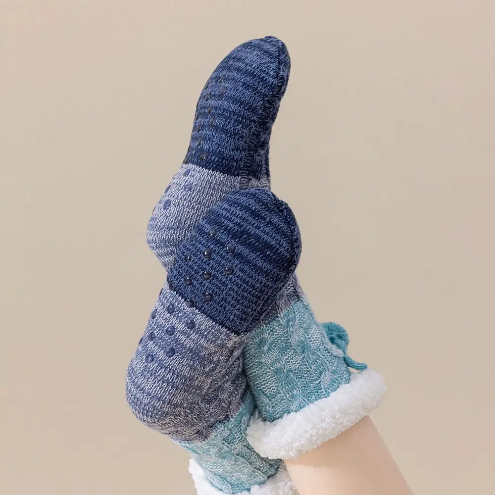New Thicken Thermal Thermal Socks Anti-slip Silicone Floor Socks Non-slip Socks Winter
