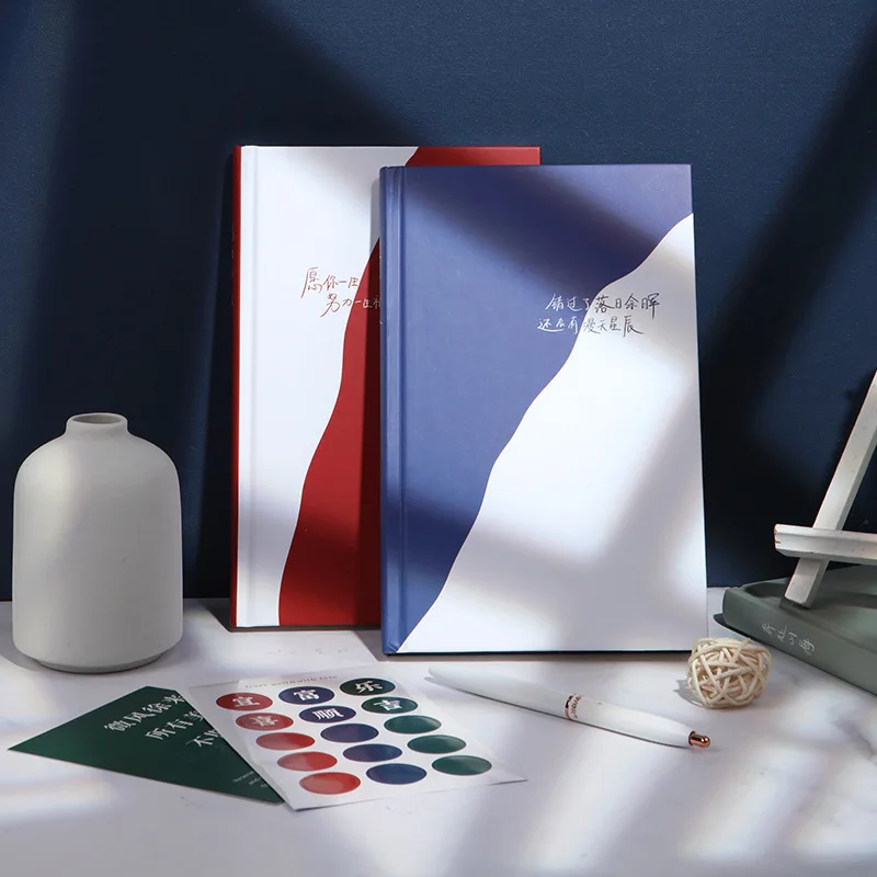 كتيب رسائل حب ثلاثي الخطوط، دفتر ملاحظات أدبي ورائع، مذكرات طالب بسيطة وفارغة، استثارة جميلة #3