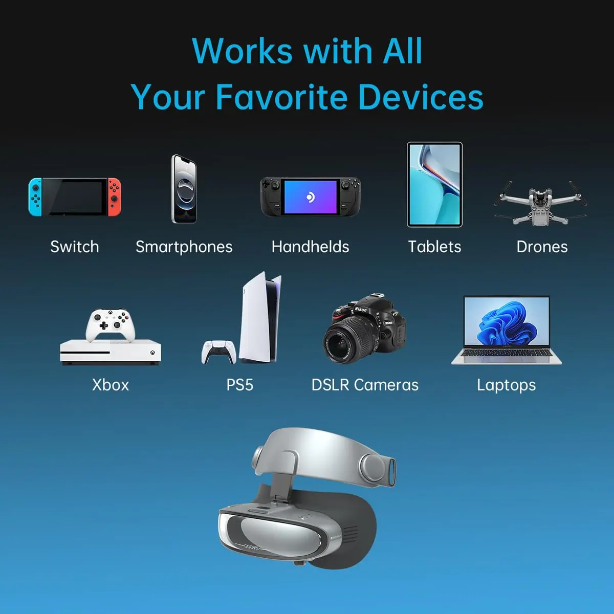 GOOVIS G3X G3X Pro OLED Video Glasses 80+ Inch