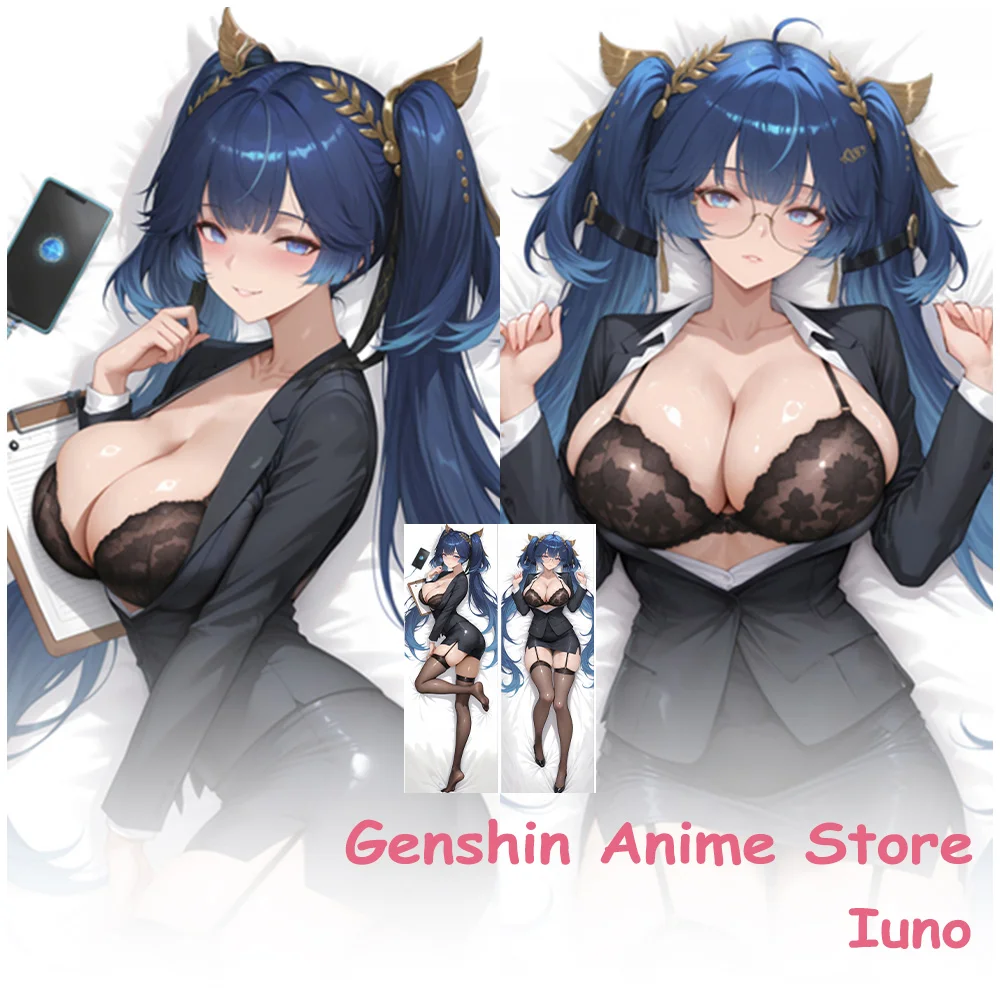 

Anime Wuthering Waves Iuno Dakimakura Cover Cartoon Body Pillowcase Cosplay Props 2Sided Printed Otaku Pillow Cushion Cover