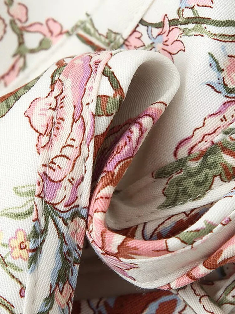 Elegantes Damen-Korsettkleid mit Blumenmuster, kurzen Ärmeln, rückenfrei, schmal geschnitten, Bandage-Stil, Party- und Abendkleid, Sommer 2026, neue Damenkleider – Detail 8