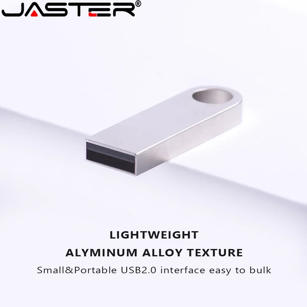 JASTER USB Flash Drive Colorful Mini Metal Pen Drive Water Proof Free Key Chain Memory Stick Business Gifts U Disk 32GB 64GB