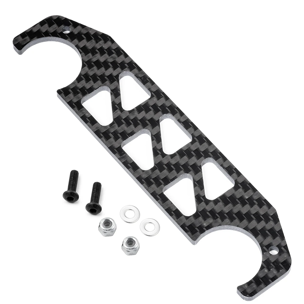 YEAHRUN – plaque de Support de châssis avant en Fiber de carbone, pour boîte à déjeuner Tamiya 1/12 RC Monster Truck, pièces de mise à niveau, accessoires