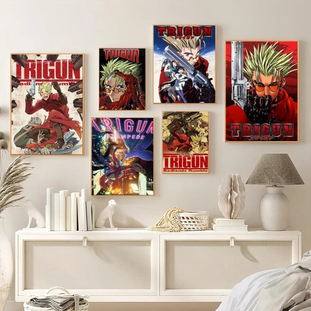 Anime Trigun Poster Prints Wall Painting Bedroom Living Room Decoration Office Home