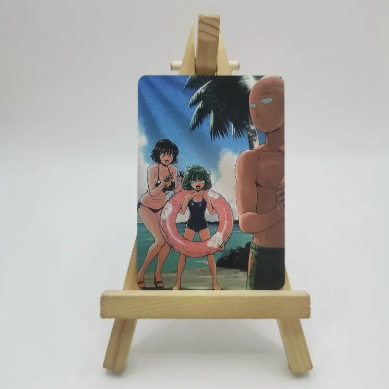 3 Pçs/set Sexy Anime Girl Cartões One Punch Man Jigoku No Fubuki Senritsu No Tatsumaki Saitama Jogo Coleção Cartões Presentes