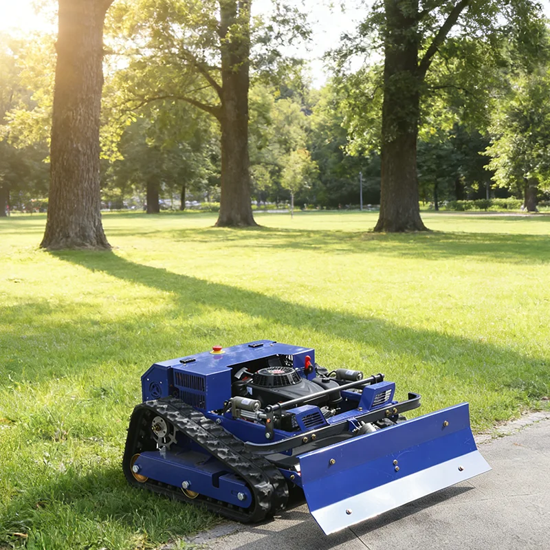 

Customized tracked remote-controlled lawn mower, all terrain farm, orchard weeding machine, lawn cleaning tool