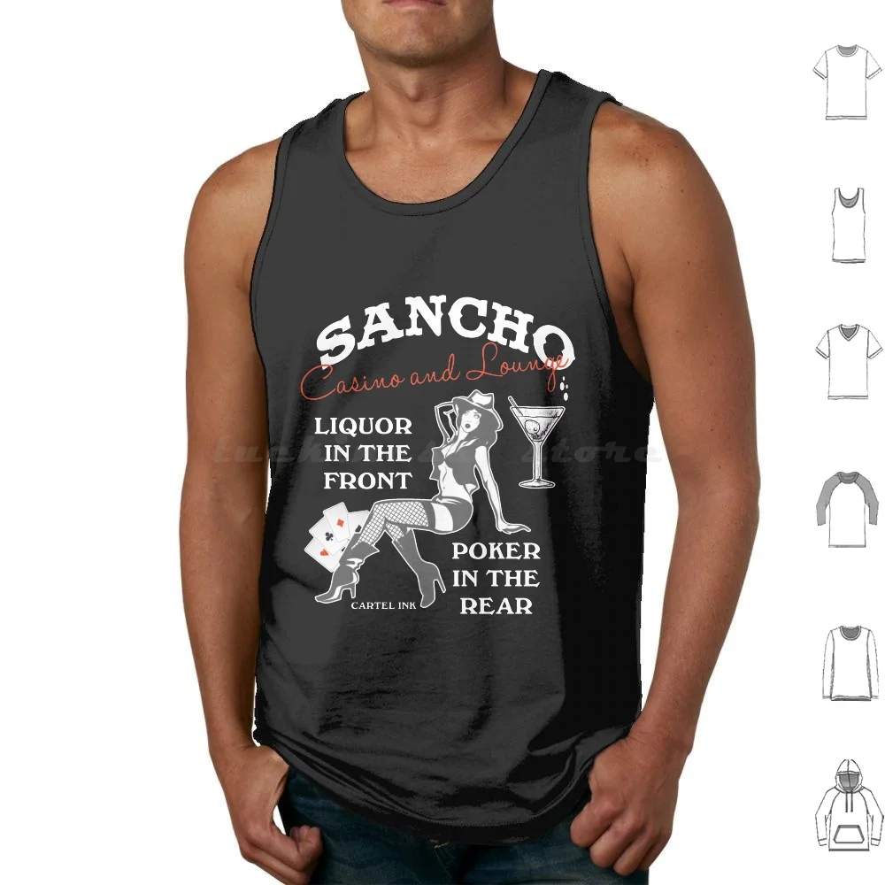 Sancho Casino And Lounge Liquor In The Front Poker In The Pear Tank Tops Print Cotton Sancho Casino And Lounge