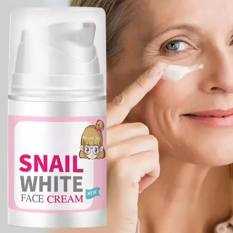 60ml Snail Moisturizing Face Cream  Nourishing Firming Pulling Shrinking Pores Reducing Fine Lines Repair Powerful Skin Care