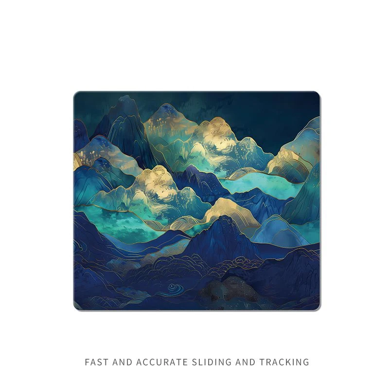 

Древний стеклянный коврик для мыши Mountain Mass без запирающегося краев, простой коврик для студенческого стола, компьютерный коврик, коврик для ноутбука