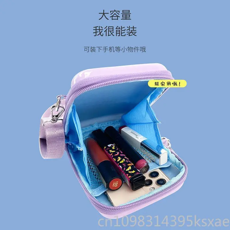 Tas Samping Disney Frozen untuk Anak Perempuan Tas Bahu Kawaii Dompet Anak Tahan Air PVC Tas Putri Ukuran Mini Portabel Ringan