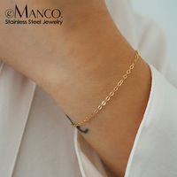eManco New Fashion Simple Thin Chain Bracelet Jewelry Multi-Layer Thin Chain Ring Women's Accessories Stainless Steel Jewelry