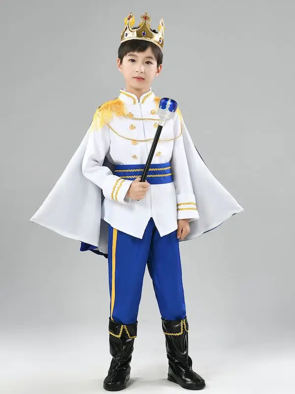 Children's King and Prince Costume Male cosplay Prince Performance Role playing King Performance Costume