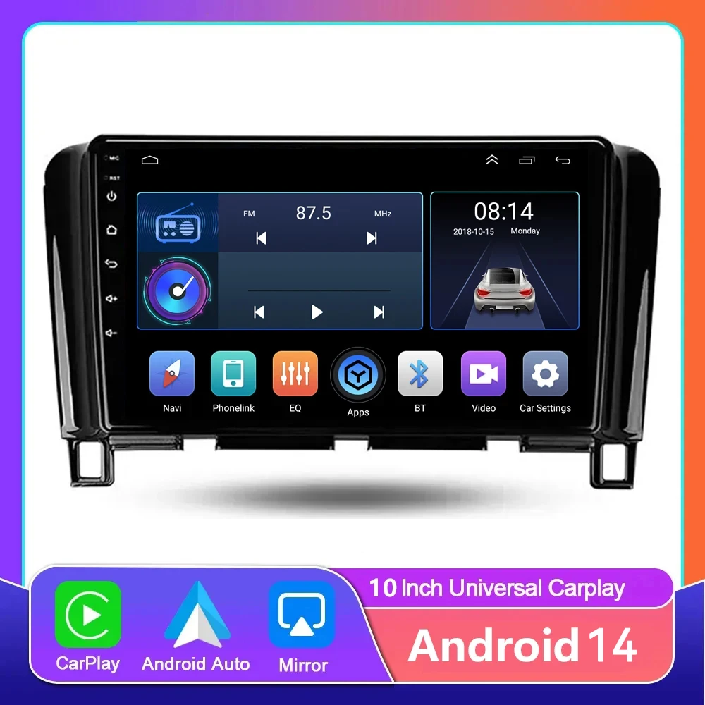 

8G+128G Android 14 Car Radio for Nissan Serena 4 C26 2010 2011 2012 2013-2016 9inch Multimedia Player 4G Car Carplay DSP & 2Din