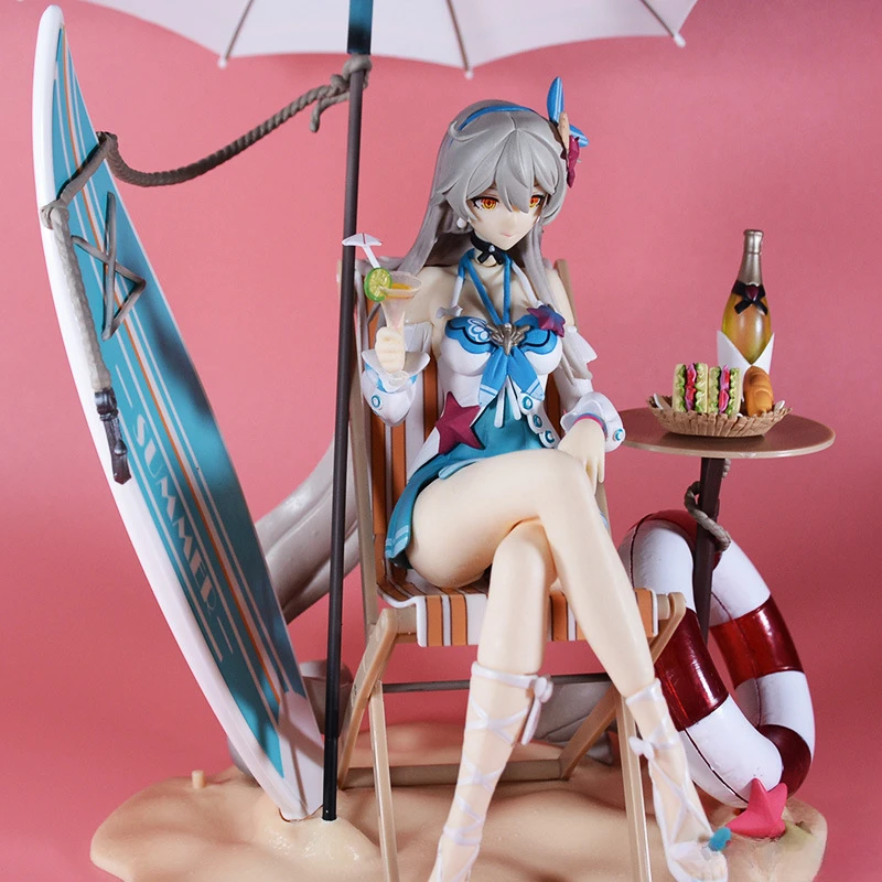 27cm Honkai Impact 3 Figure Kiana Kaslana Herrscher of The Void Beautiful Girl Game Pvc Action Figure Desktop Crafts Gift Toys