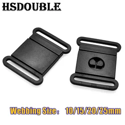 100 Pcs/Pack Plastic Safty Breakaway Bra Buckles Webbing 10mm 15mm 20mm 25mm