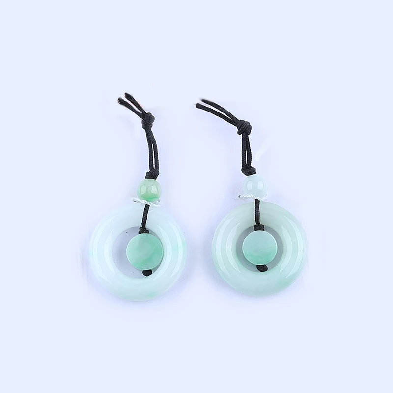 

Natural Jadeite Bead Earring Accessories Luxury Sexy Young Girls Fashion Charm Elegant Women Fine Jewelry Gifts 22x5mm 10g