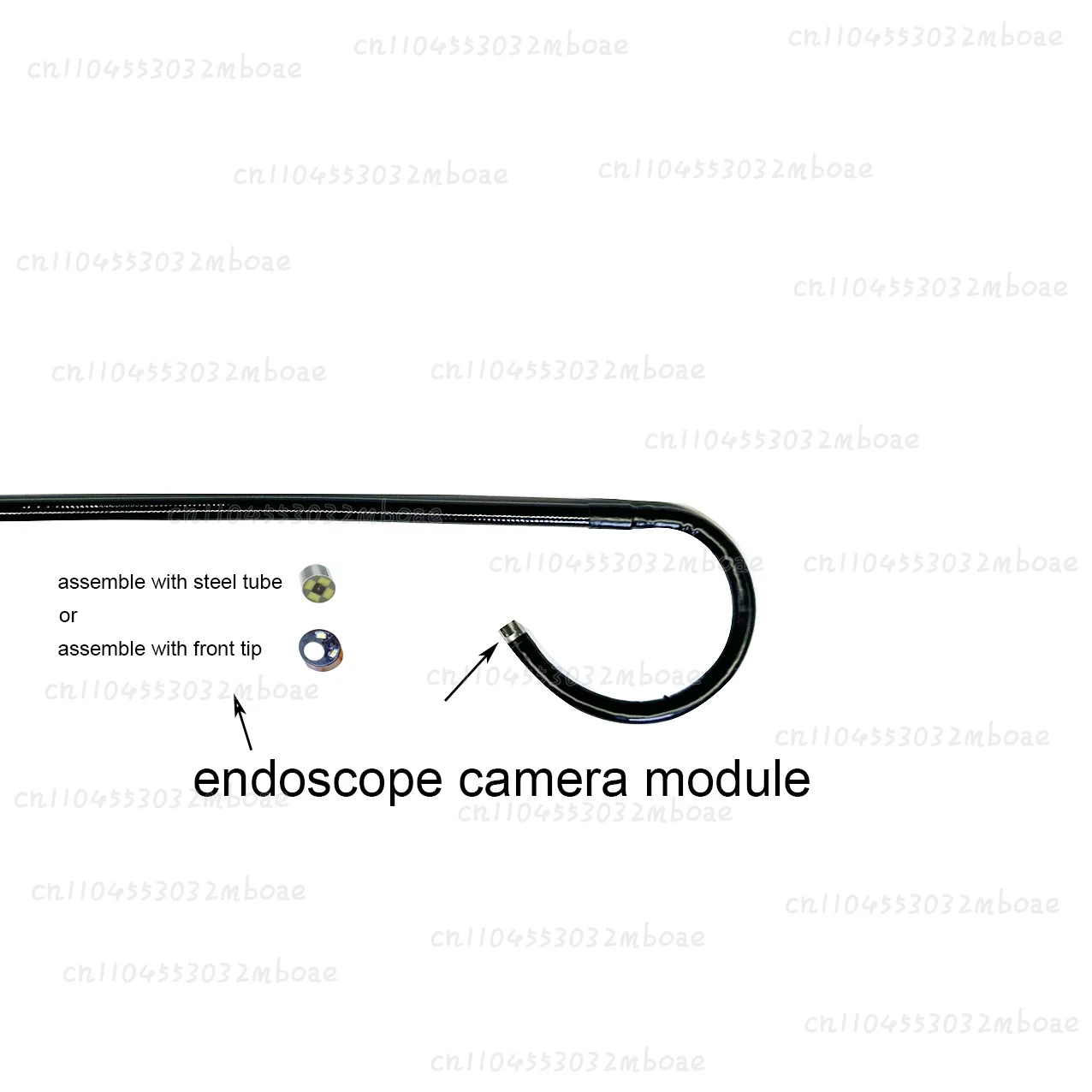 Steerable Catheter Assembly Steel Pipe OD 2.6mm, ID 2.5mm Braid Tube OD 2.65mm, ID 2.1mm Not Camera