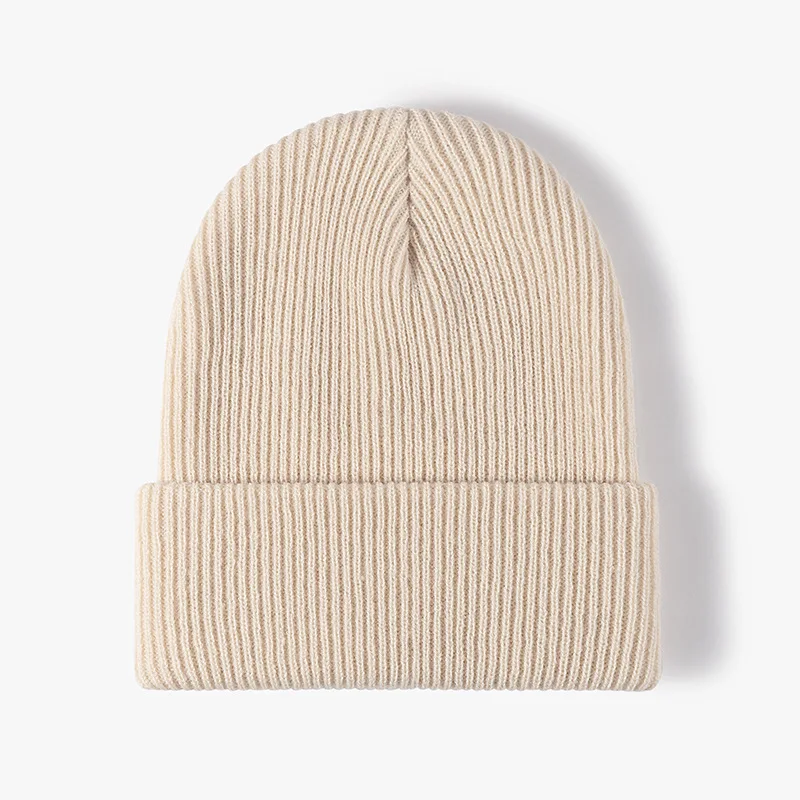 Unisex Black Knit Beanie Hat Warm Plain Skull Cap for Winter Outdoor Fashion Wholesale, image 7