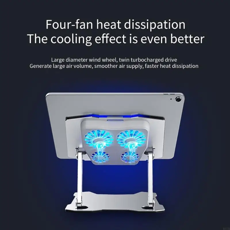 Держатель подставки для ноутбука x16 с охлаждающим вентилятором тип зарядного порта зарезервированный многофункциональный сплав