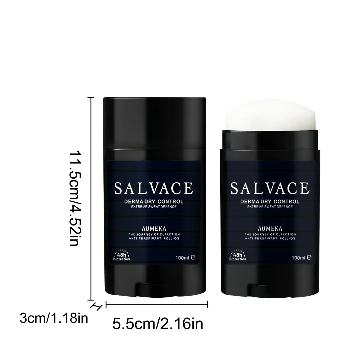 Męski deodorant w sztyfcie przeciw poceniu się, aluminiowy, pielęgnacja pod pachami, trwały, odświeżający zapach po ćwiczeniach, 100 ml