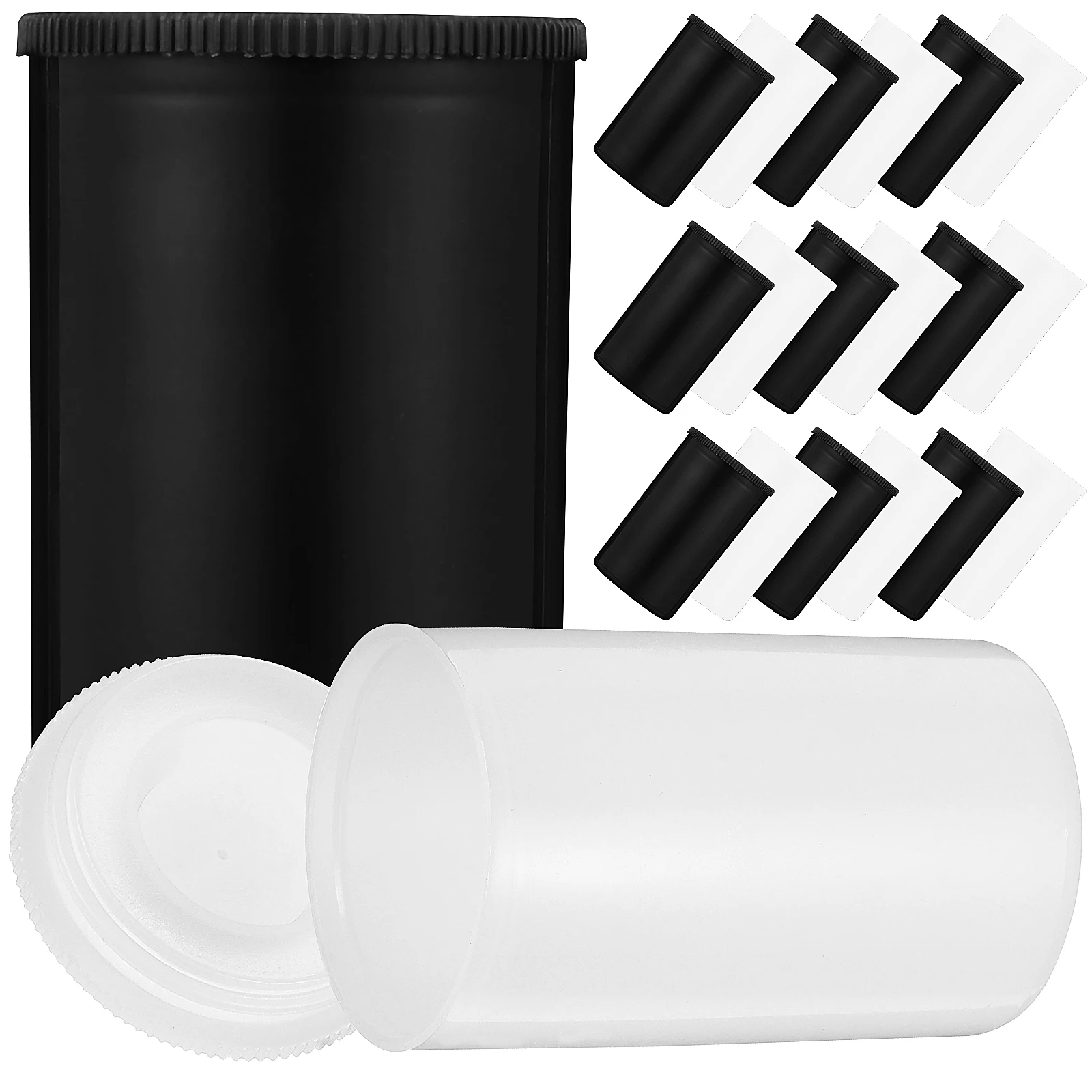 

20 Pcs Film Box Camera Canisters Plastic Jar Empty Holder Container Containers with Lids
