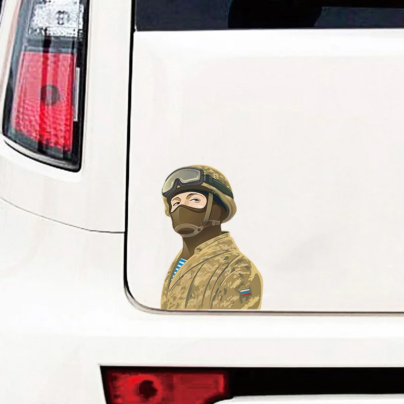 Rulemylife Russian special forces and Kalashnikov on vinyl creativity stickers for Passat B6,Lada,car decoration