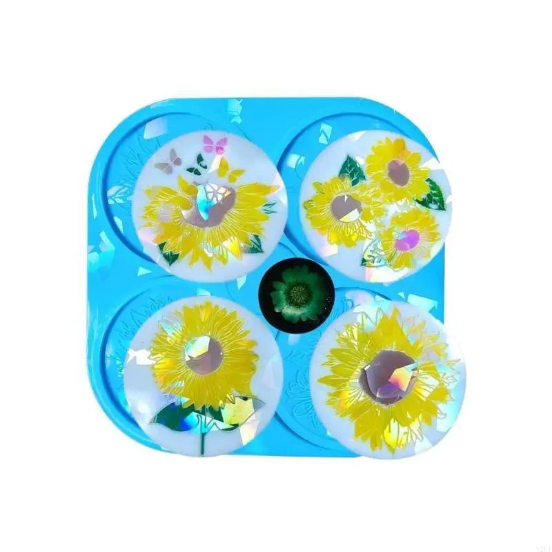 

N2UE Resin Molds Silicone Molds Flower Pattern for Crafts
