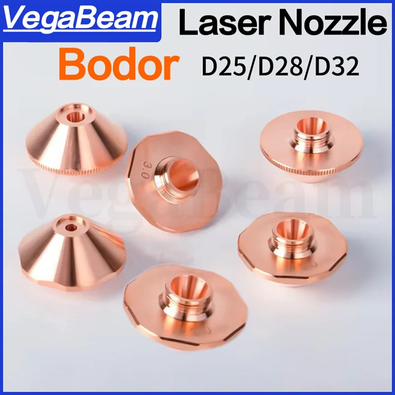 Bodor Laser Nozzle D28 M11 H15 / D32 M14 H15 Single-layer Double-layer Caliber 0.8-5.0 for Bodor Fiber Laser Cutting Head Nozzle