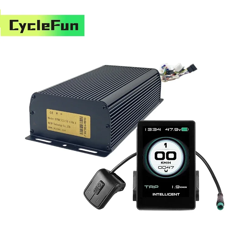 

Контроллер MQCON Sabvoton SVMC72150-H V2 с дисплеем 860C, 48В-72В, 150А, 3кВт-4кВт для мотор-колеса QS