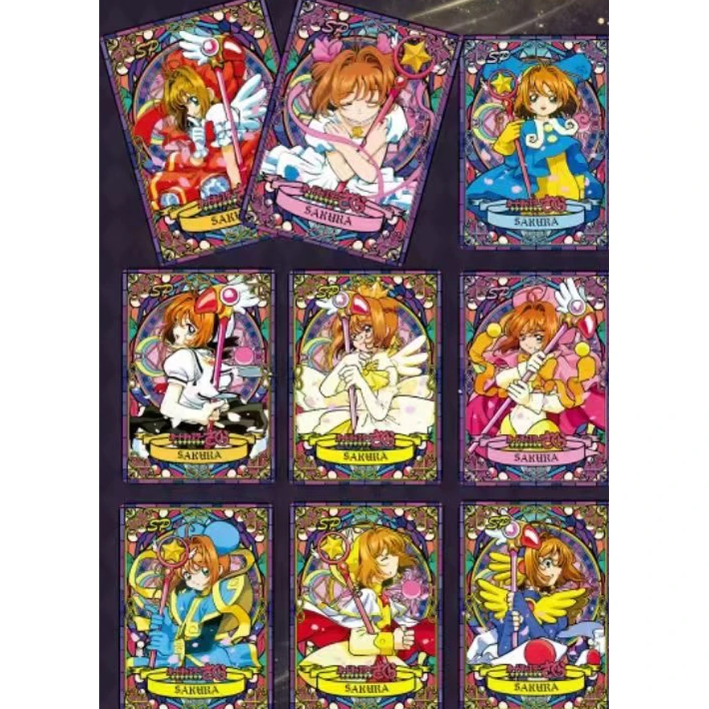 ขายส่งใหม่ Cardcaptor ซากุระการ์ดอะนิเมะคอลเลกชันรูปการ์ด Mystery Box เกมกระดานของขวัญวันเกิดสําหรับ