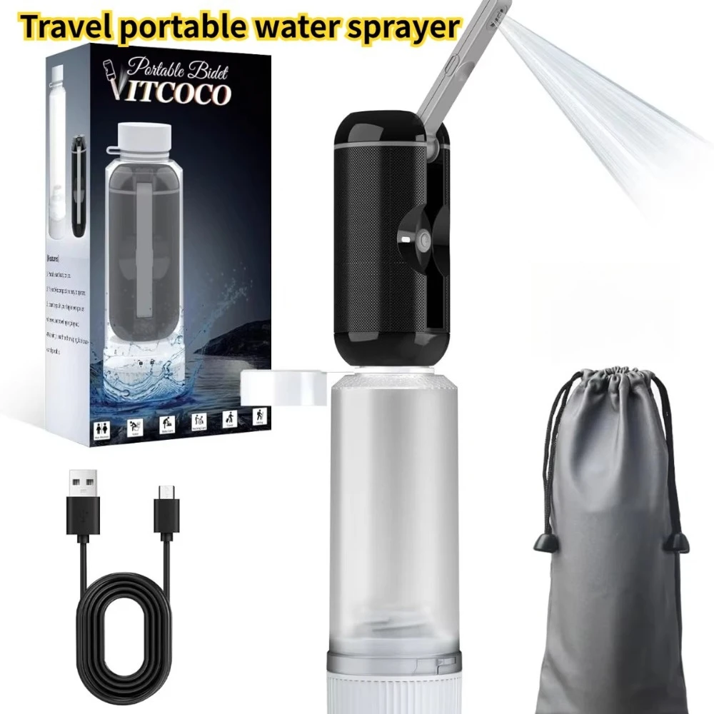 

Портативное биде для путешествий, USB перезаряжаемый электрический распылитель для биде для путешествий, водонепроницаемое ручное биде для женщин и мужчин, чистка детей