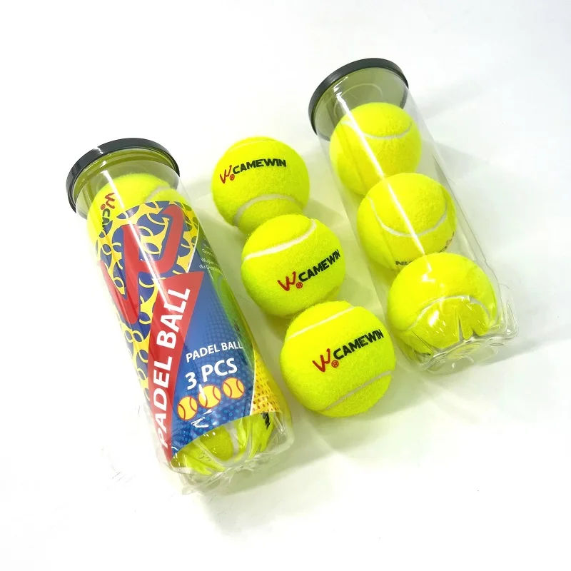 Camewin Padel Balls Tennis Ball IPT Certified Tournament 50% Wool Outdoor Sports Professtional Presurizador Pelotas Padel