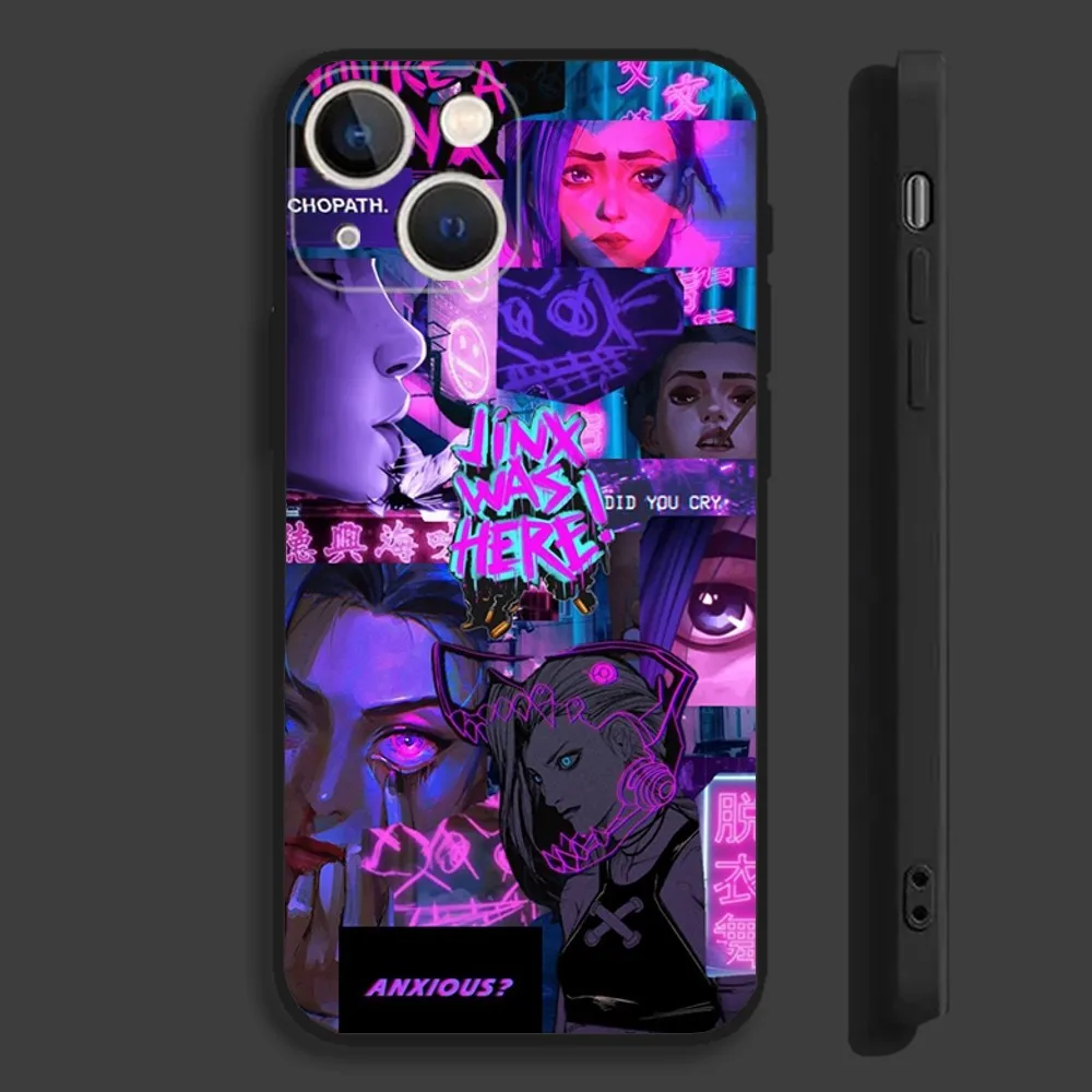 A-Arcane J-Jinx 2 Phone Case For iPhone 16,15,14,13,12,11,Pro,Max,Plus,Mini,X,XS,XR,8,7,6,S,SE Soft Black Case