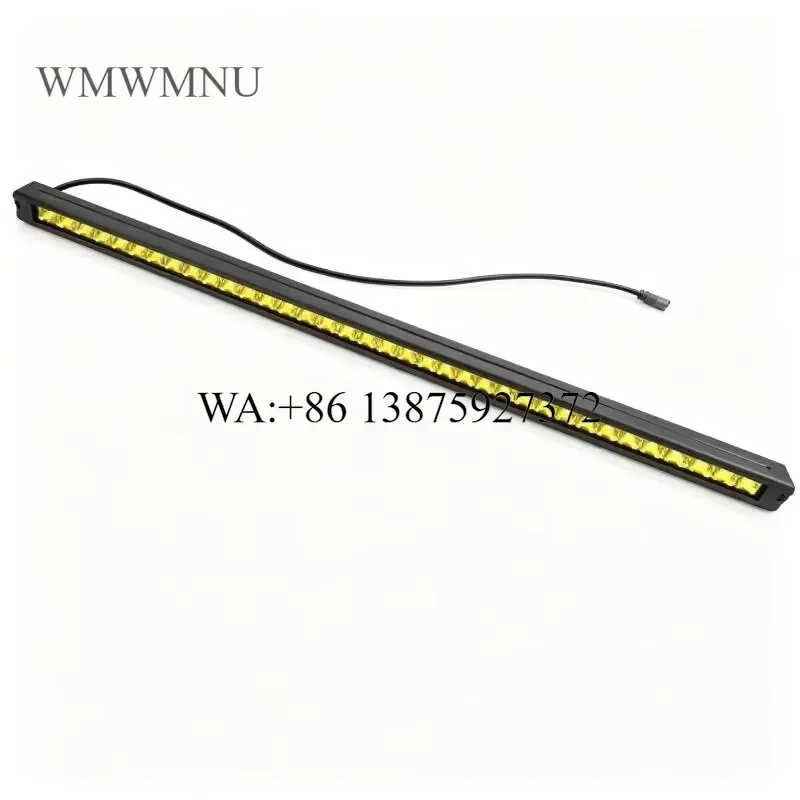 Wmwmnu Universal Ultra Slim Narrow LED Roof Light Bar Off Road Roof Rack Lamp Long Range Auxiliary Driving Single Row Bright