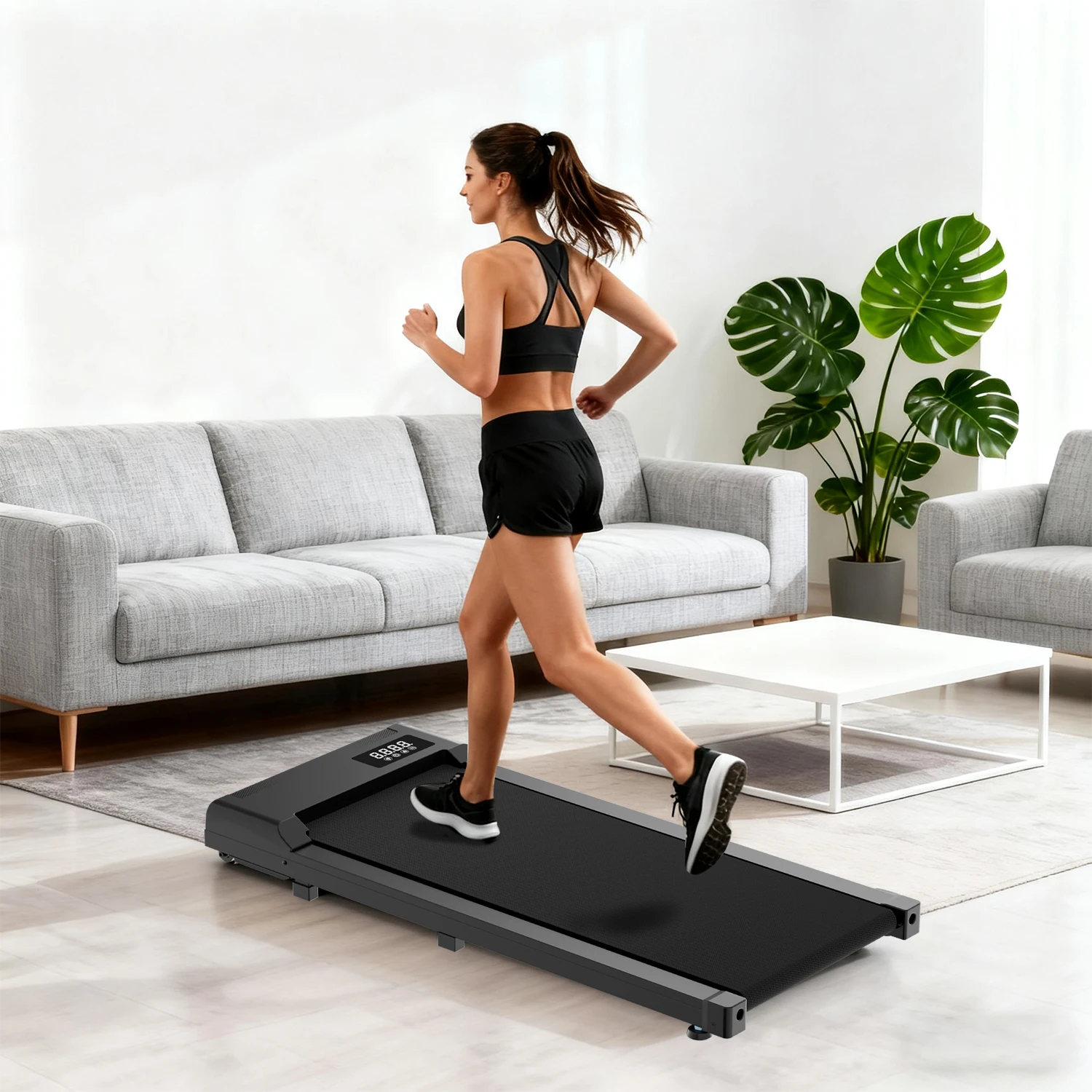 New Style Walking Pad Portable Sports Electric Treadmill Cheap Mini Running Machine Under Desk